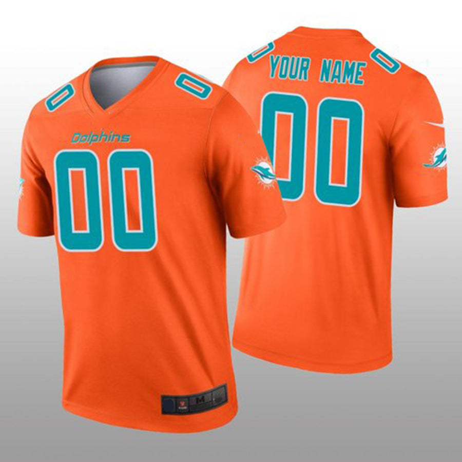 Custom Orange MIA Football Shirt Top