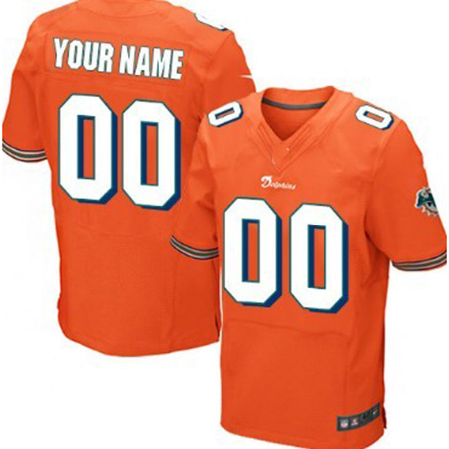 Custom Orange MIA Football Shirt Top