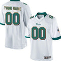 Custom White MIA Football Shirt Top