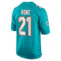 Custom #21 Aqua MIA Football Shirt Top