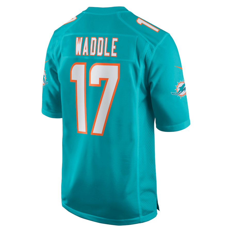 Custom #17 Aqua MIA Football Shirt Top