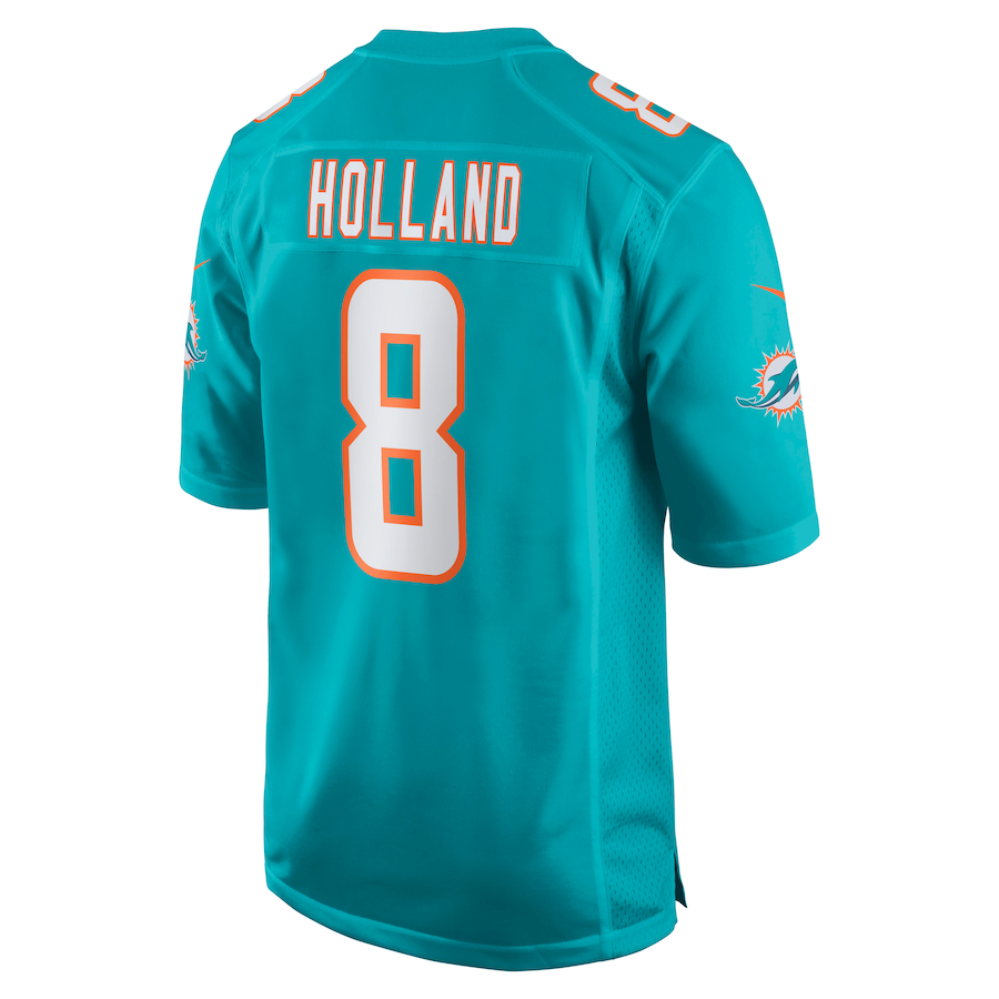 Custom #8 Aqua MIA Football Shirt Top