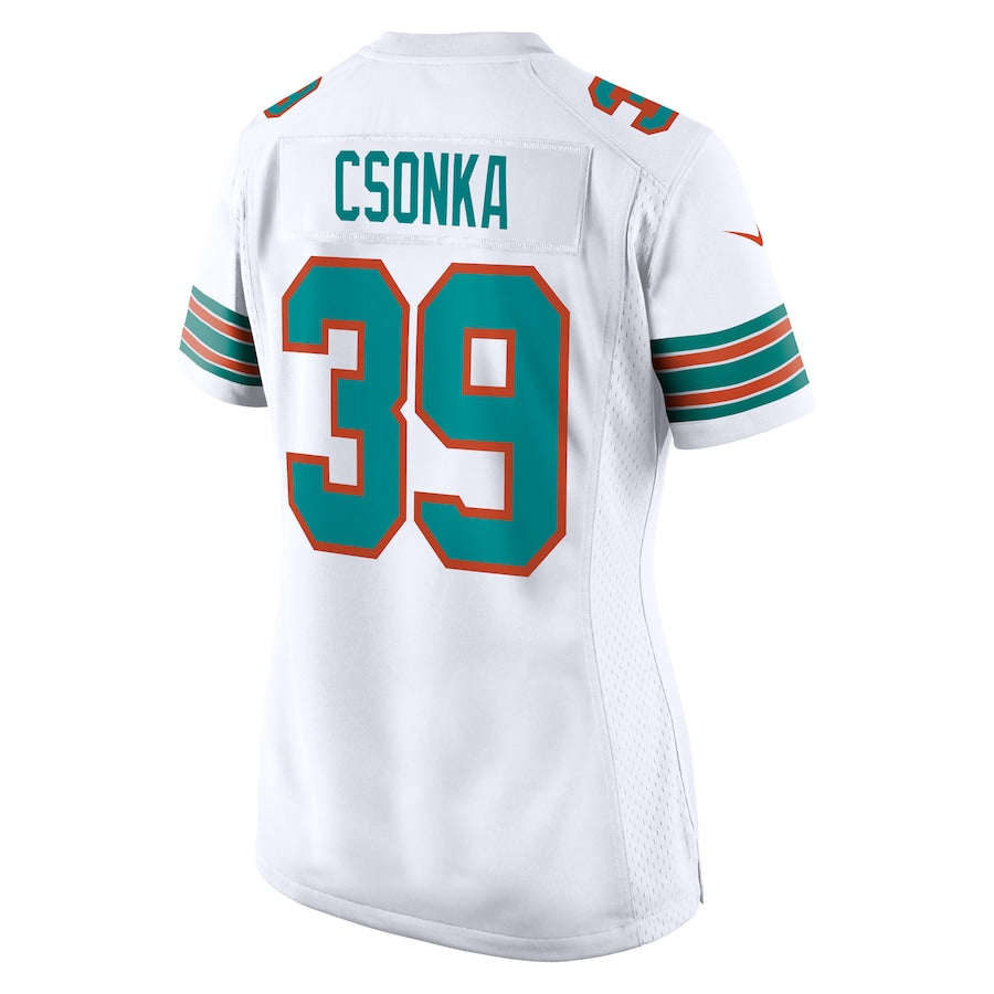 Custom #39 White MIA Football Shirt Top