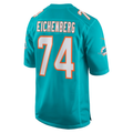 Custom #74 Aqua MIA Football Shirt Top