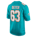 Custom #63 Aqua MIA Football Shirt Top