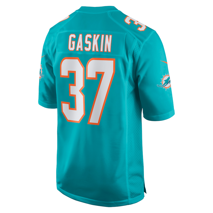 Custom #37 Aqua MIA Football Shirt Top