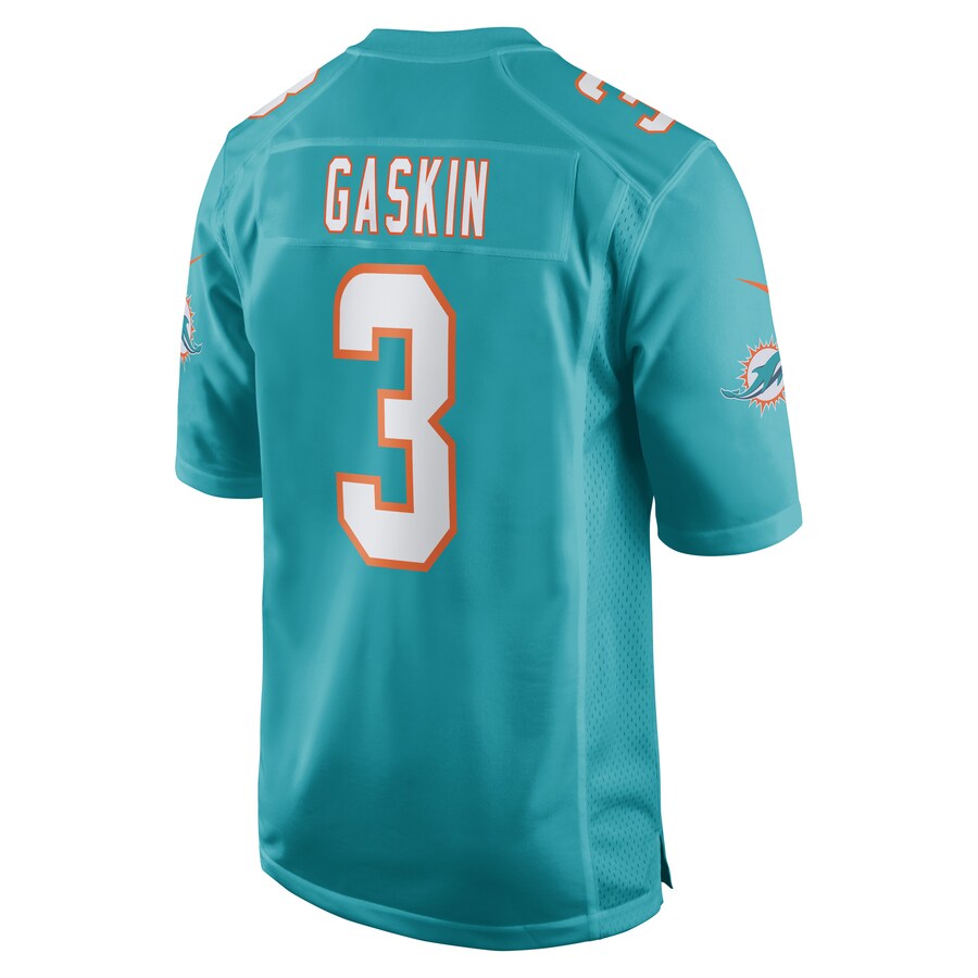Custom #3 Aqua MIA Football Shirt Top