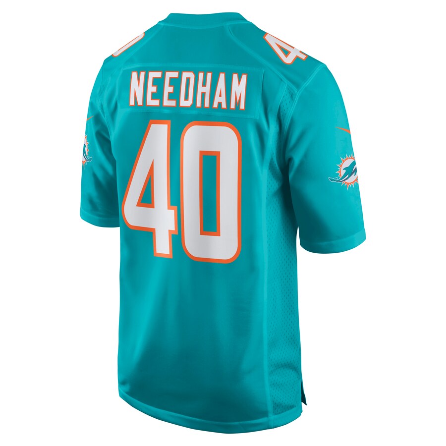Custom #40 Aqua MIA Football Shirt Top