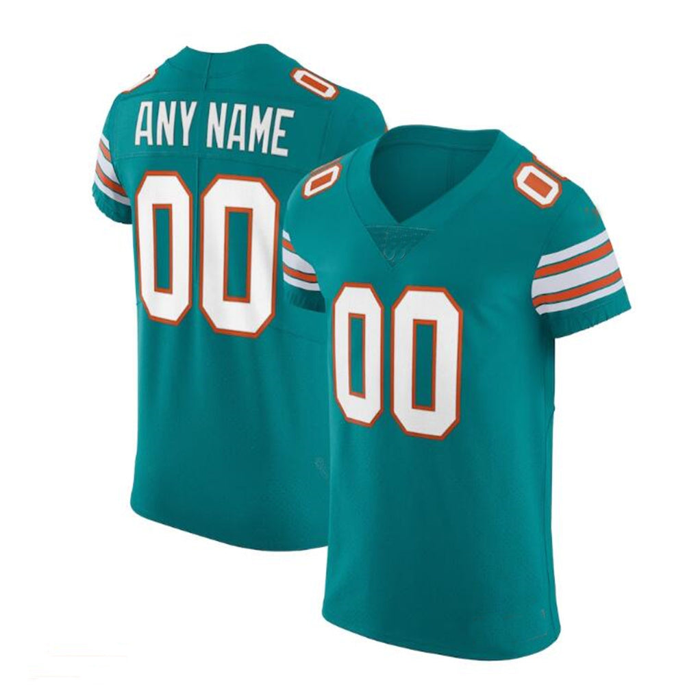 Custom Aqua MIA Football Shirt Top