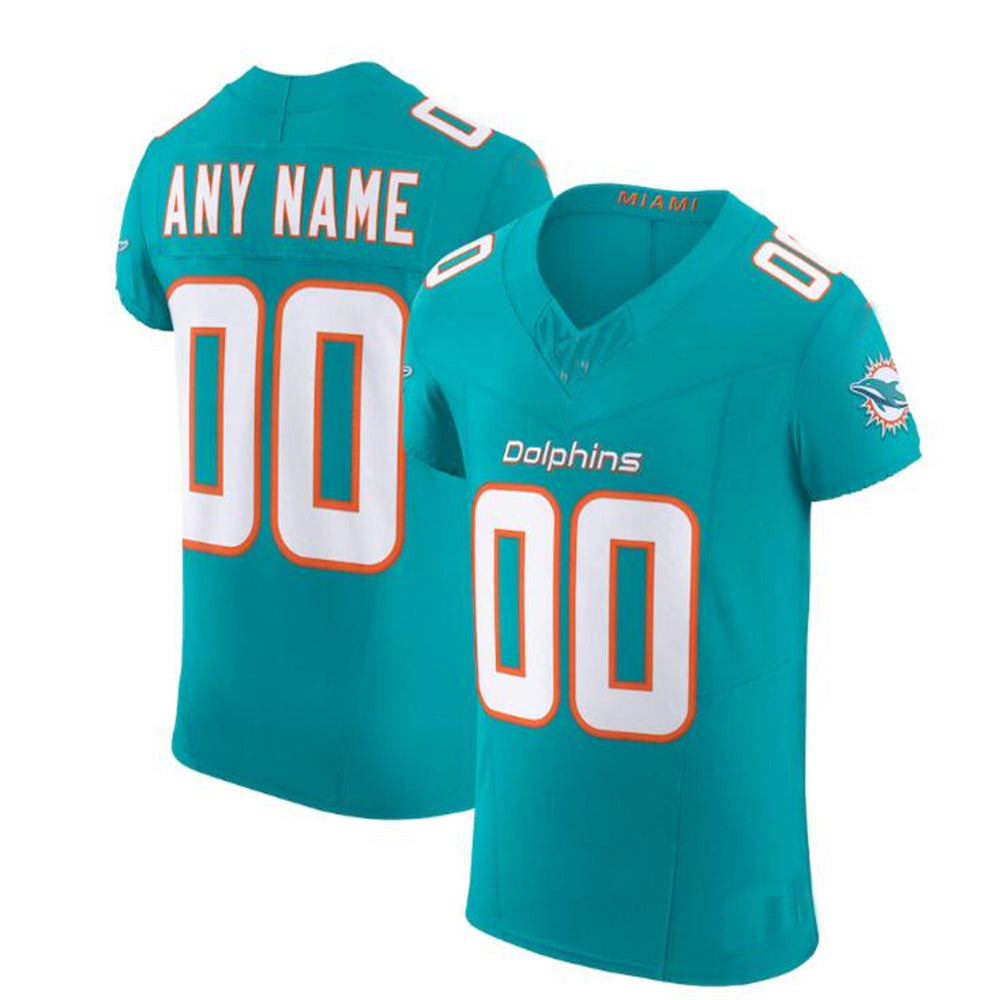 Custom Aqua MIA Football Shirt Top