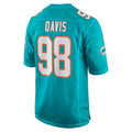 Custom #98 Aqua MIA Football Shirt Top