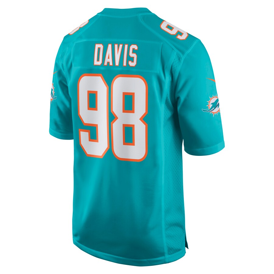 Custom #98 Aqua MIA Football Shirt Top