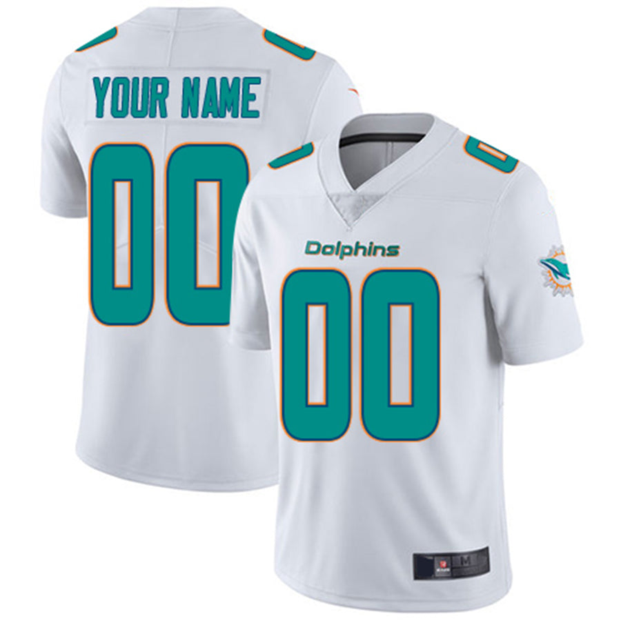 Custom White MIA Football Shirt Top