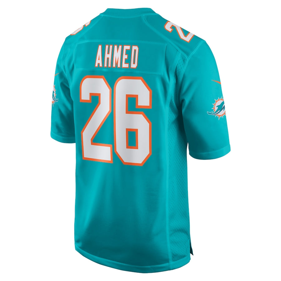 Custom #26 Aqua MIA Football Shirt Top