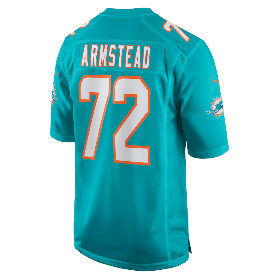 Custom #72 Aqua MIA Football Shirt Top