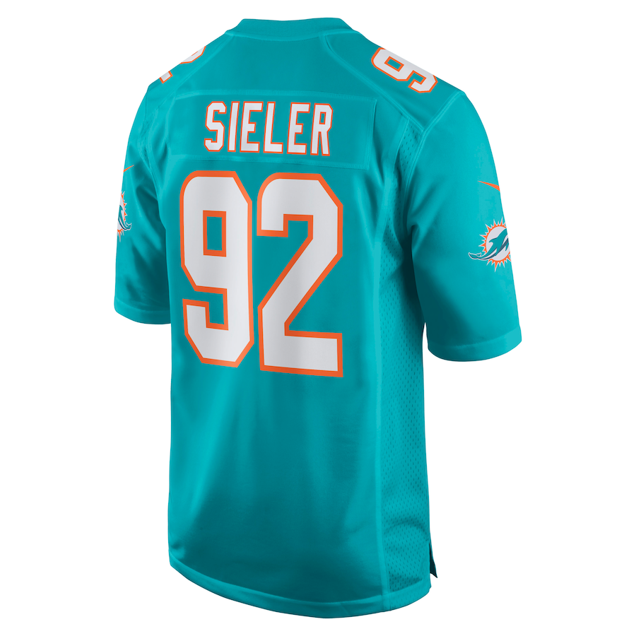 Custom #92 Aqua MIA Football Shirt Top