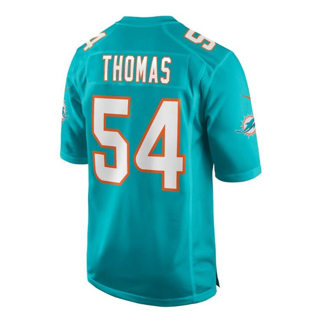 Custom #54 Aqua MIA Football Shirt Top