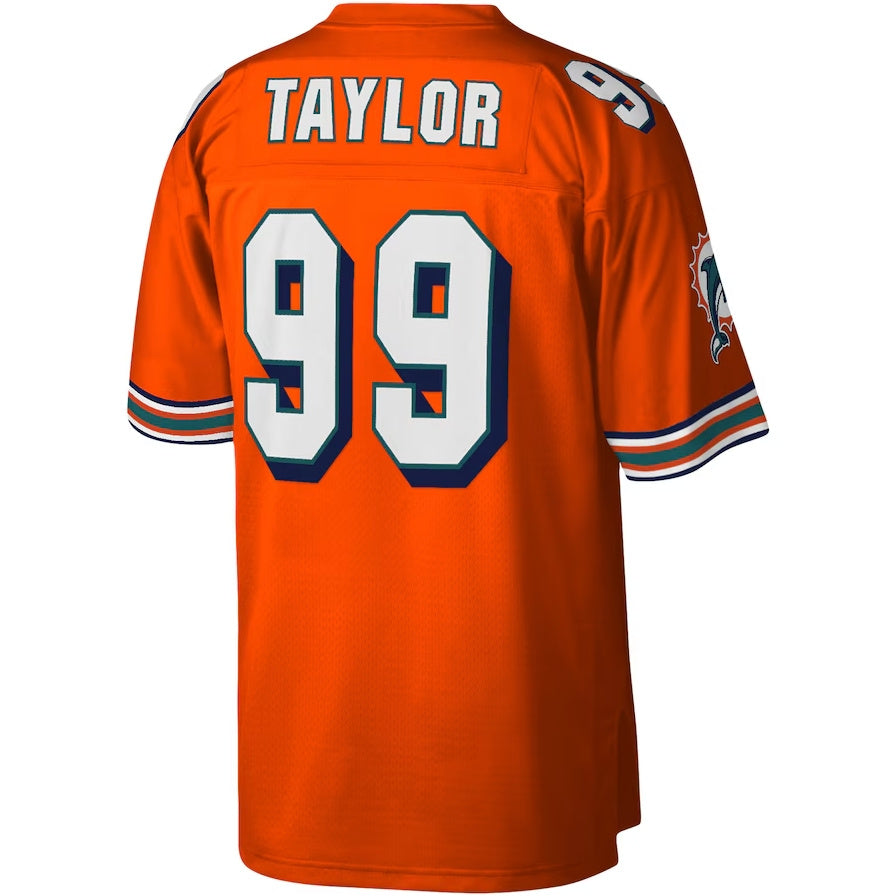 Custom #99 Orange MIA Football Shirt Top