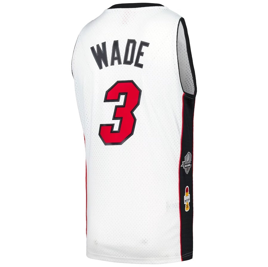 Custom #3 White 2023 Throwback Hall Of Fame MIA Basketball Shirt Top