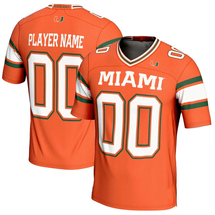 Custom Orange Football Shirt Top