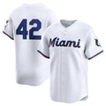 Custom #42 White 2024 Jackie Robinson Day MIA Baseball Shirt Top
