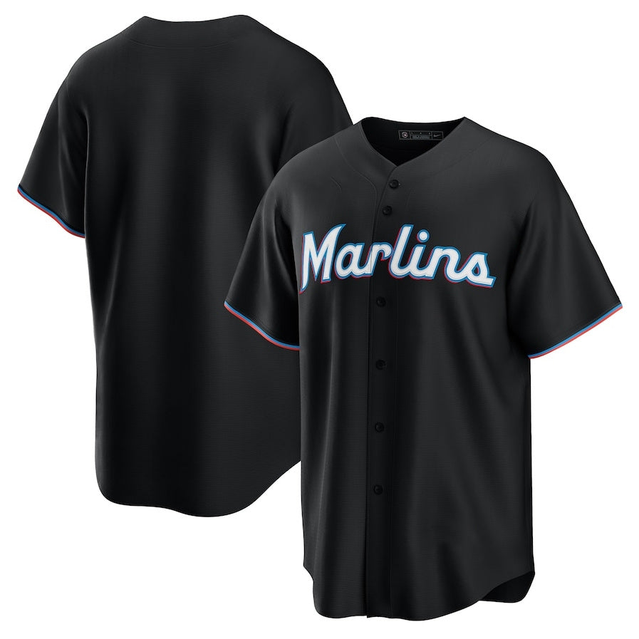Custom Black MIA Baseball Shirt Top