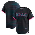 Custom Black 2025 City Connect MIA Baseball Shirt Top