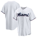 Custom White MIA Baseball Shirt Top