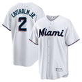 Custom #2 White MIA Baseball Shirt Top