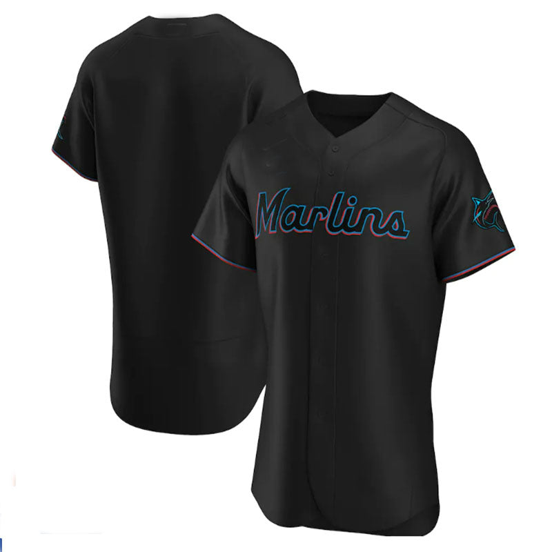 Custom Black MIA Baseball Shirt Top