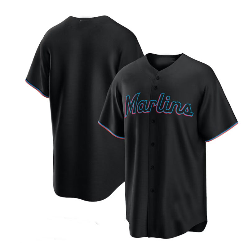 Custom Black MIA Baseball Shirt Top