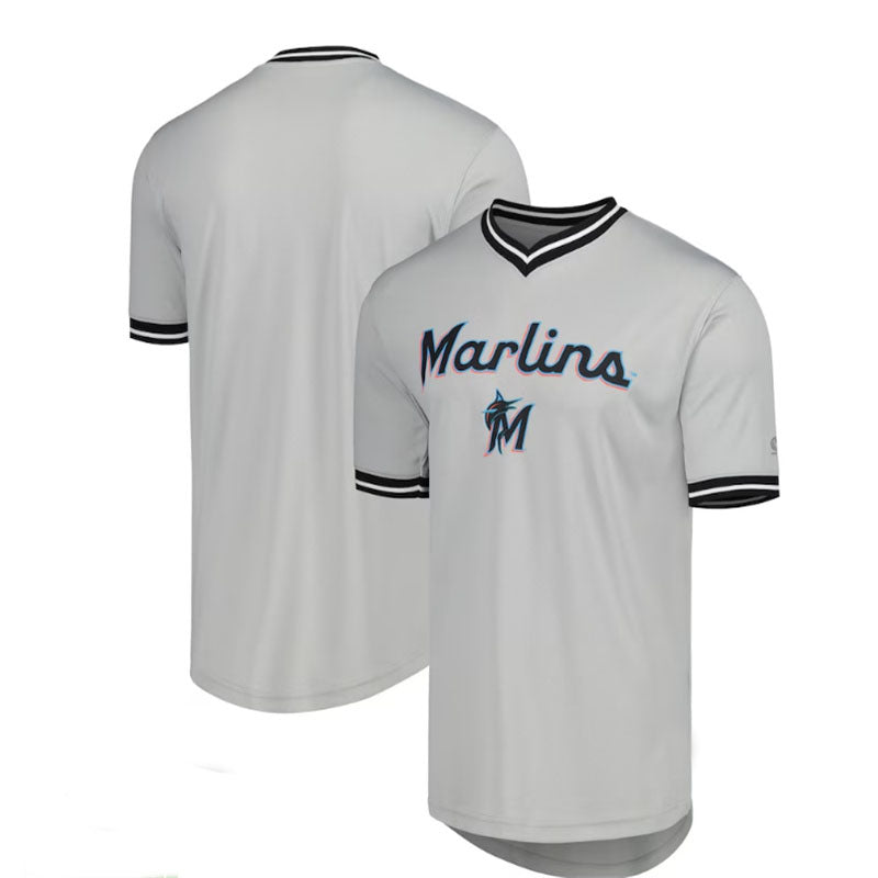 Custom Gray MIA Baseball Shirt Top