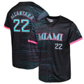 Custom #22 Black 2025 City Connect MIA Baseball Shirt Top