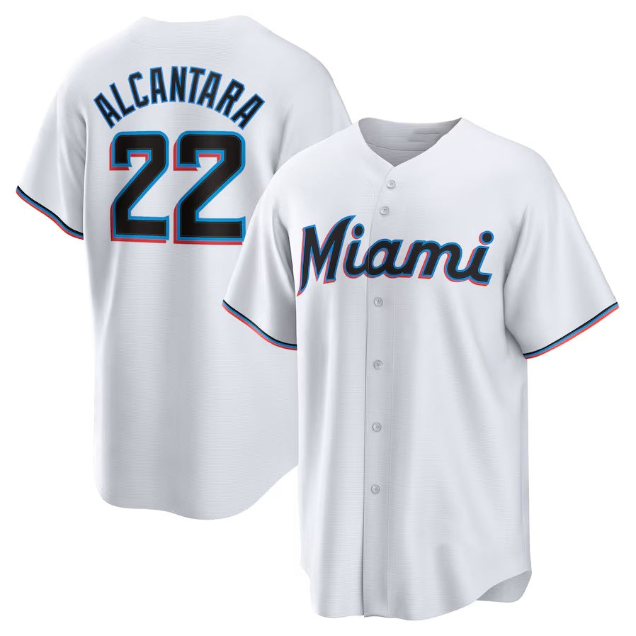 Custom #22 White MIA Baseball Shirt Top