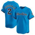 Custom #2 Blue MIA Baseball Shirt Top