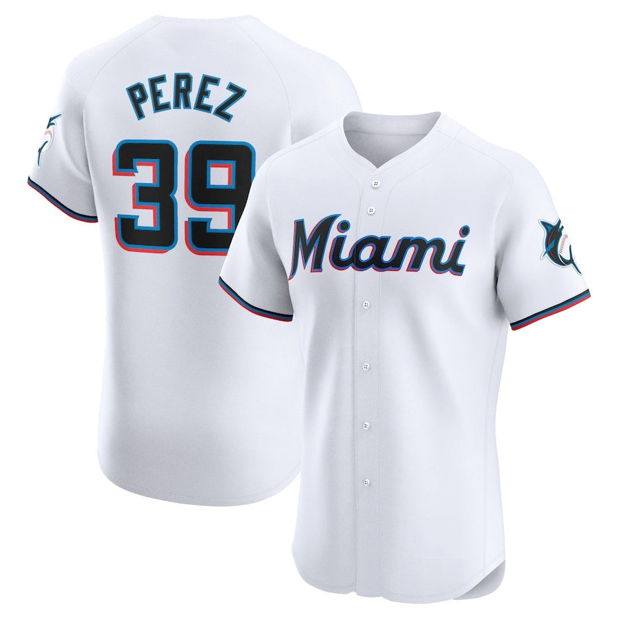 Custom #39 White MIA Baseball Shirt Top