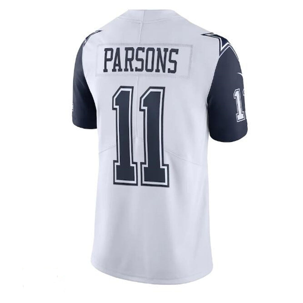 Custom #11 White DAL Football Shirt Top
