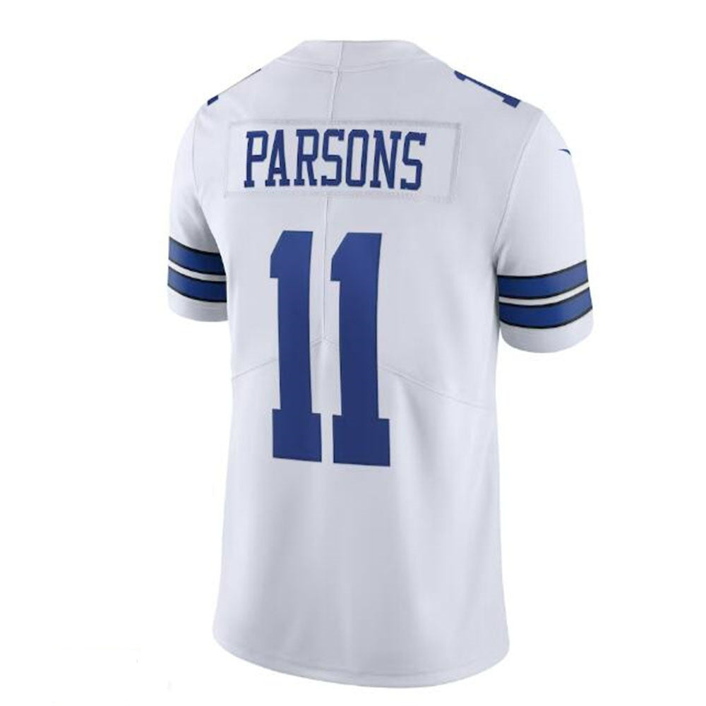 Custom #11 White DAL Football Shirt Top