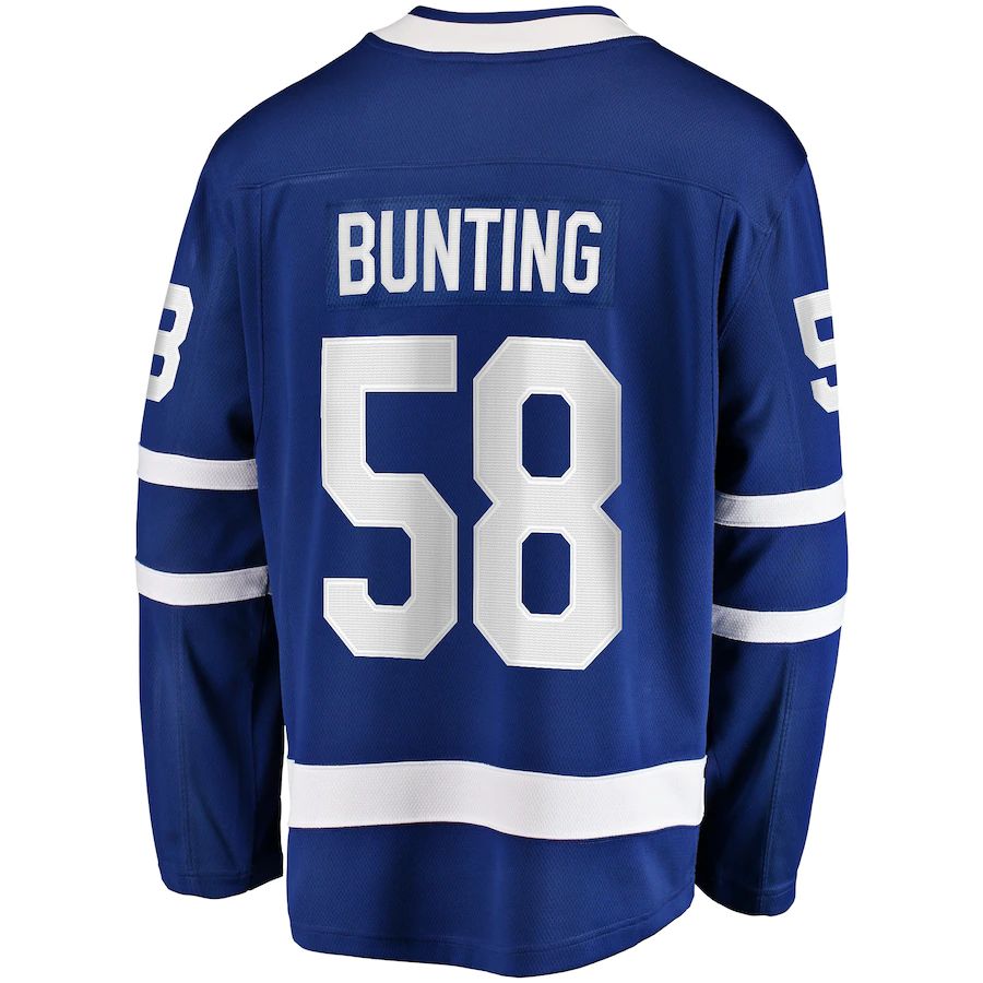 Custom #58 Blue TOR Hockey Shirt Top