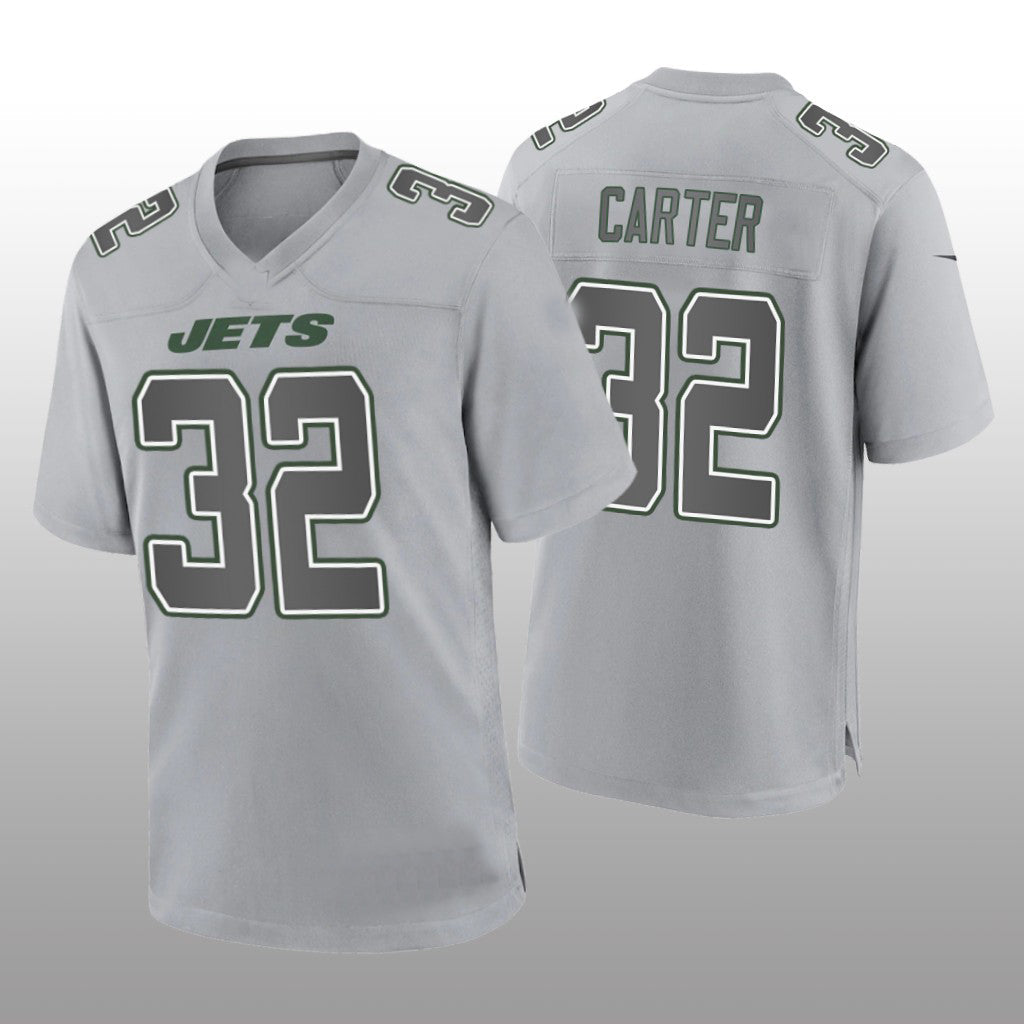 Custom #32 Gray NYJ Football Shirt Top