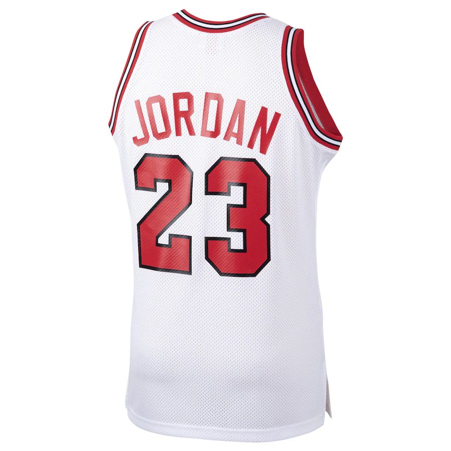 Custom #23 White 1984 CHI Basketball Shirt Top