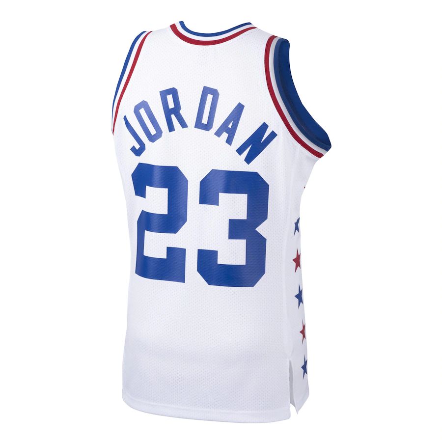 Custom #23 White 1985 Basketball Shirt Top