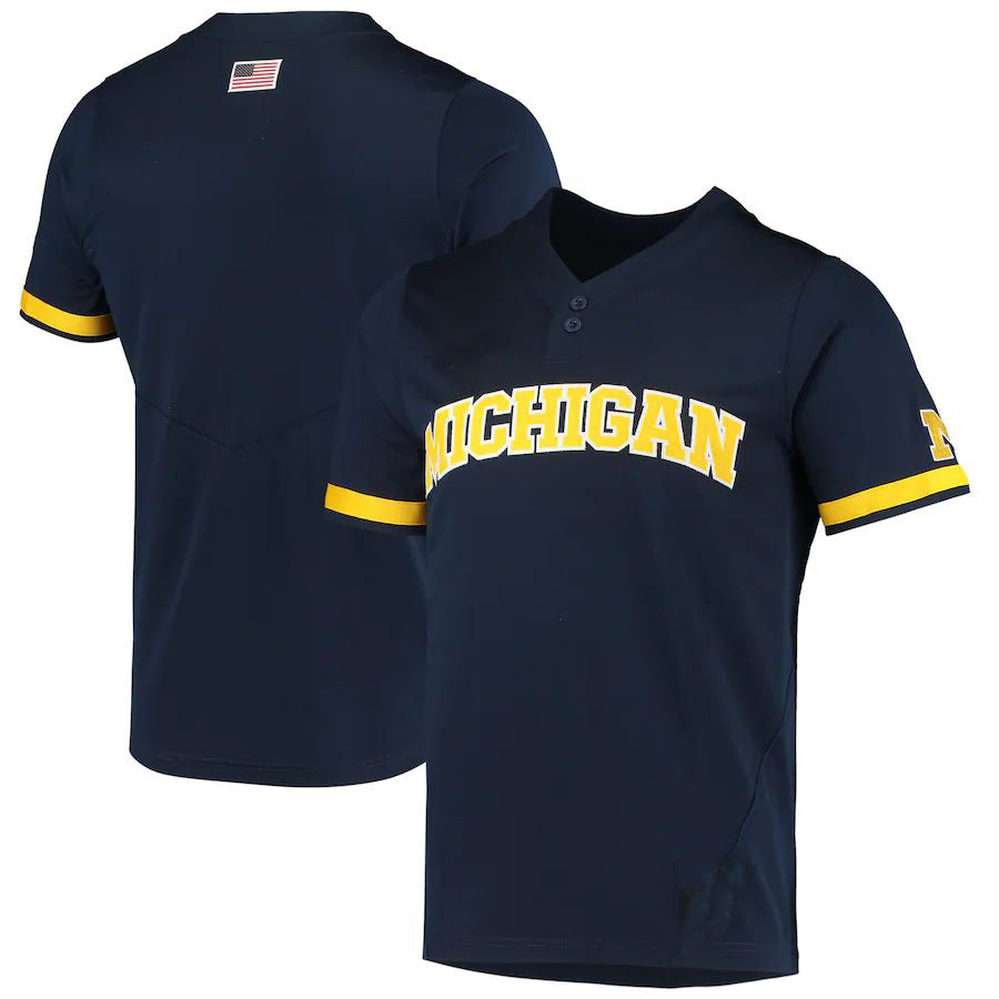 Custom Navy Baseball Shirt Top