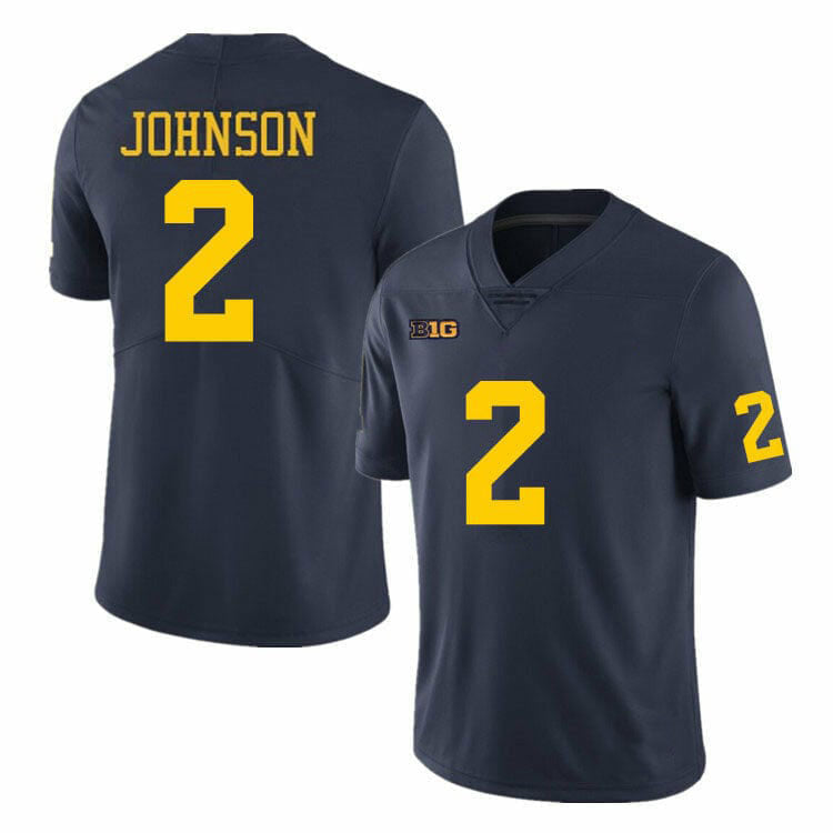 Custom #2 Navy Blue College Shirt Top