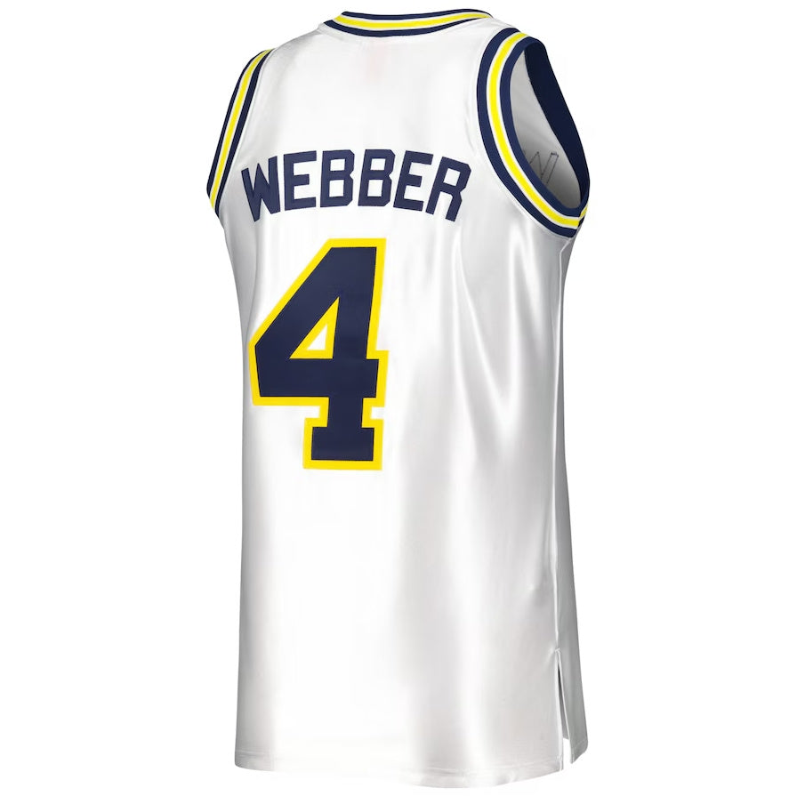Custom #4 White 1991 College Shirt Top