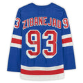Custom #93 Blue Hockey Shirt Top