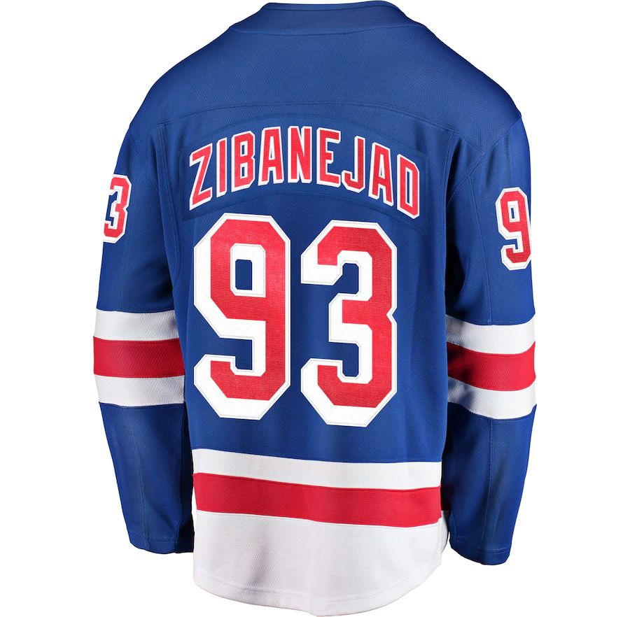 Custom #93 Blue Hockey Shirt Top