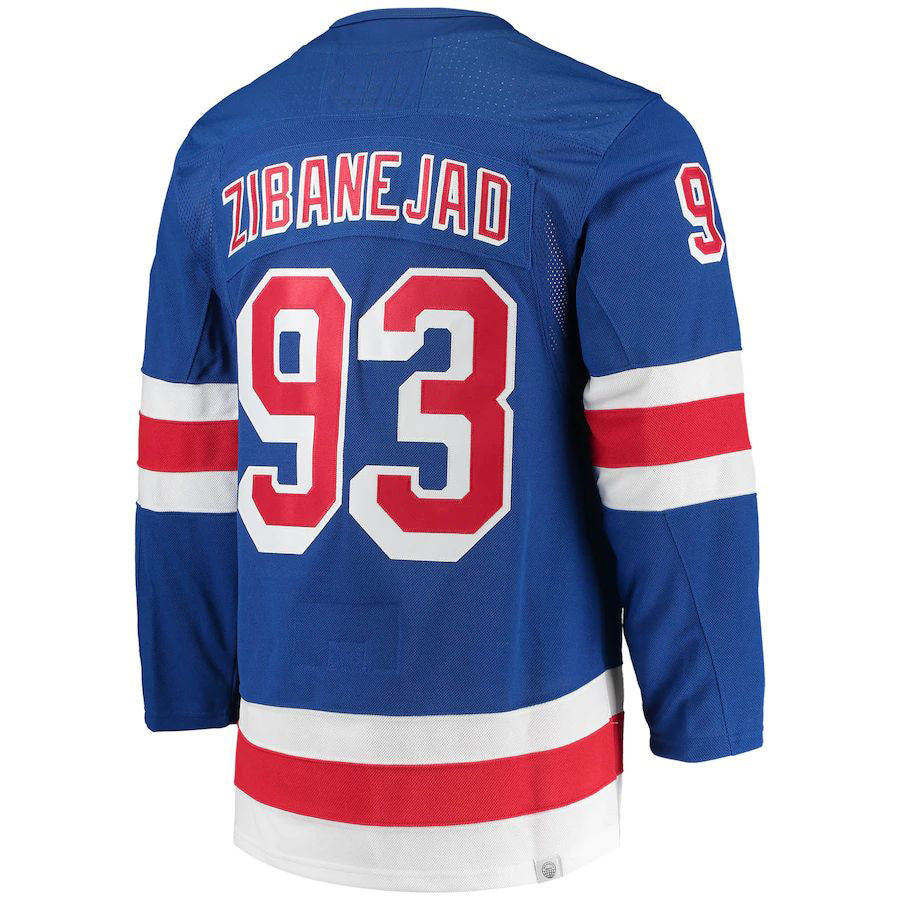 Custom #93 Blue Hockey Shirt Top