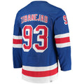 Custom #93 Blue Hockey Shirt Top