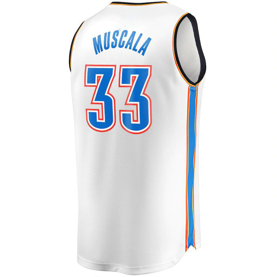 Custom #33 White OKC Basketball Shirt Top